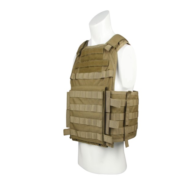 Gilet d'assalto con portapiatti tattico militare MOLLE mimetico 