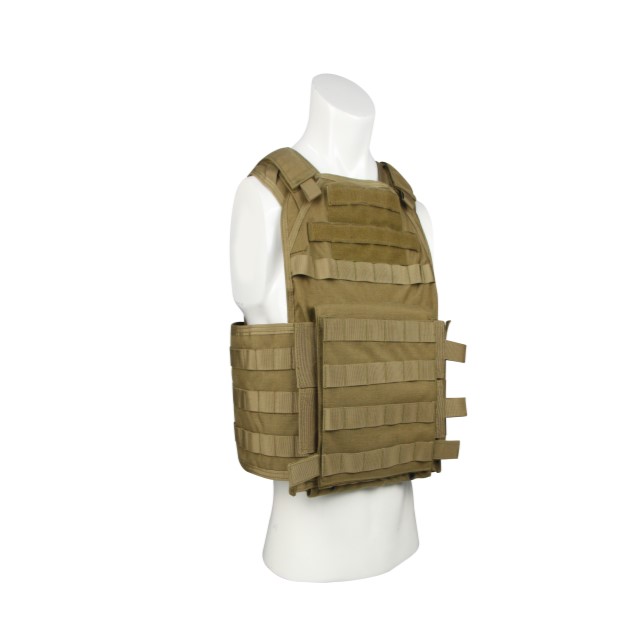 Gilet d'assalto con portapiatti tattico militare MOLLE mimetico 