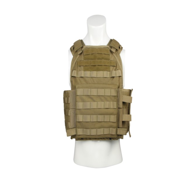 Gilet d'assalto con portapiatti tattico militare MOLLE mimetico 